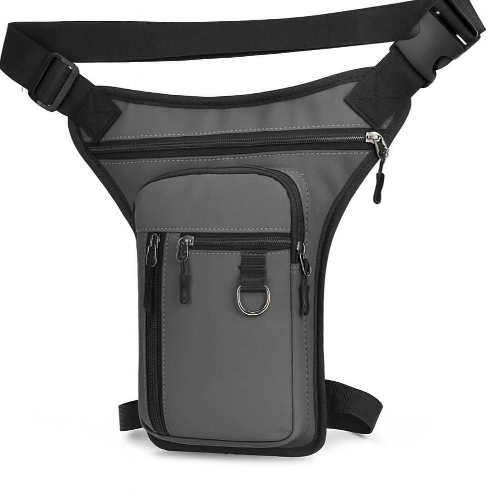 Sacoche de jambe homme gris