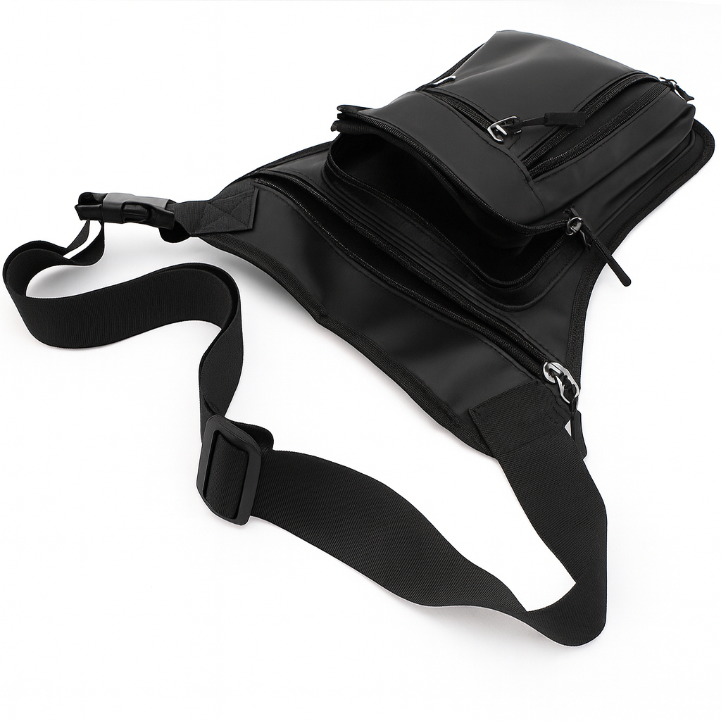 Sacoche de jambe homme noir