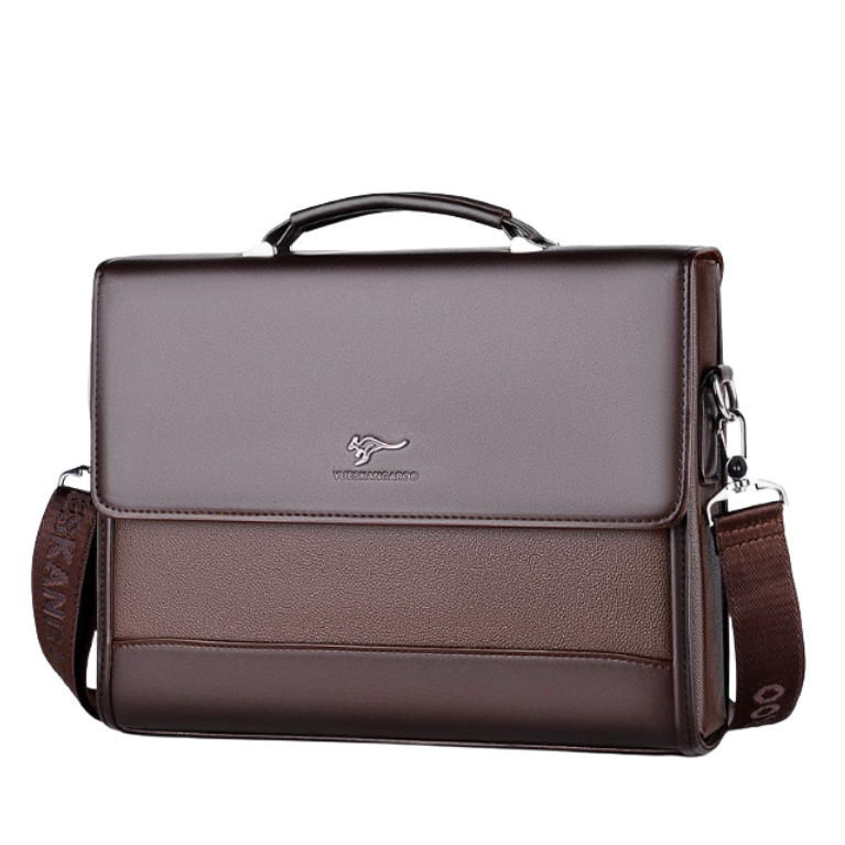 Sacoche de travail homme marron fonce