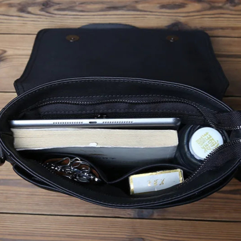 Sacoche en cuir homme