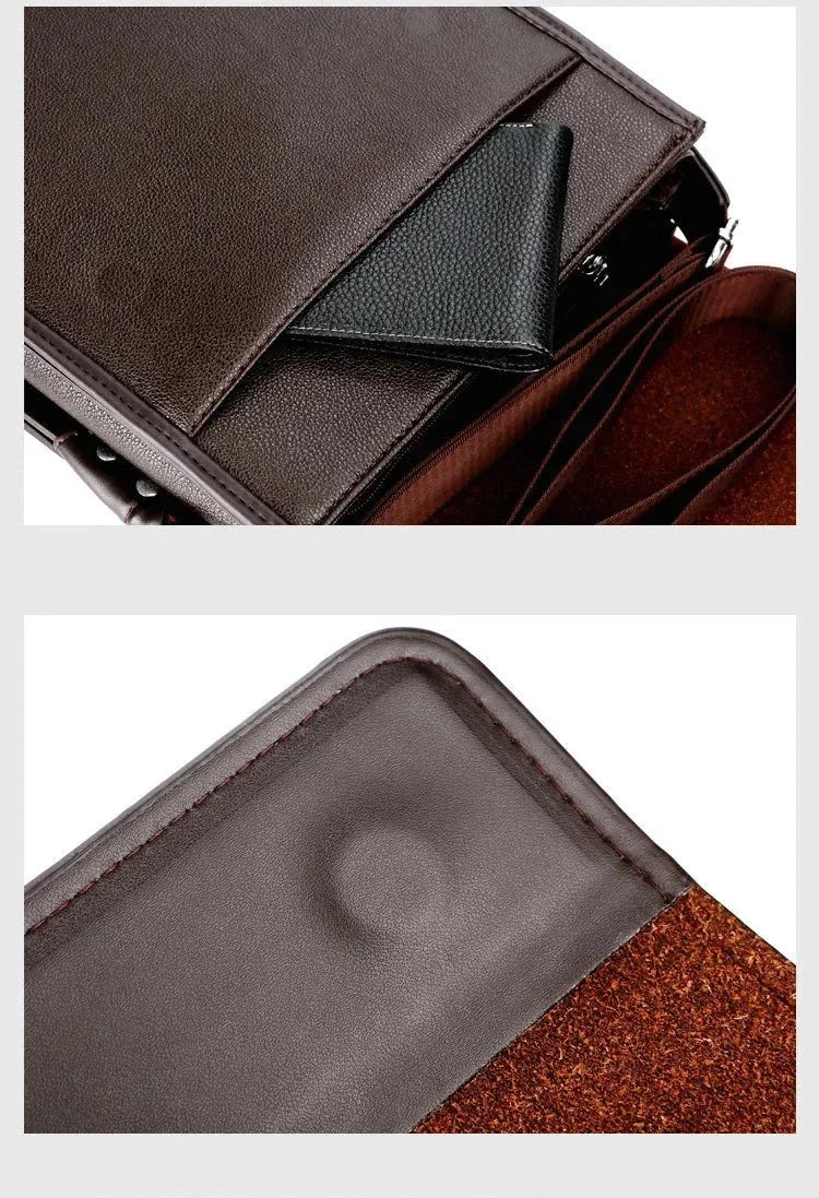 Sacoche homme à rabat