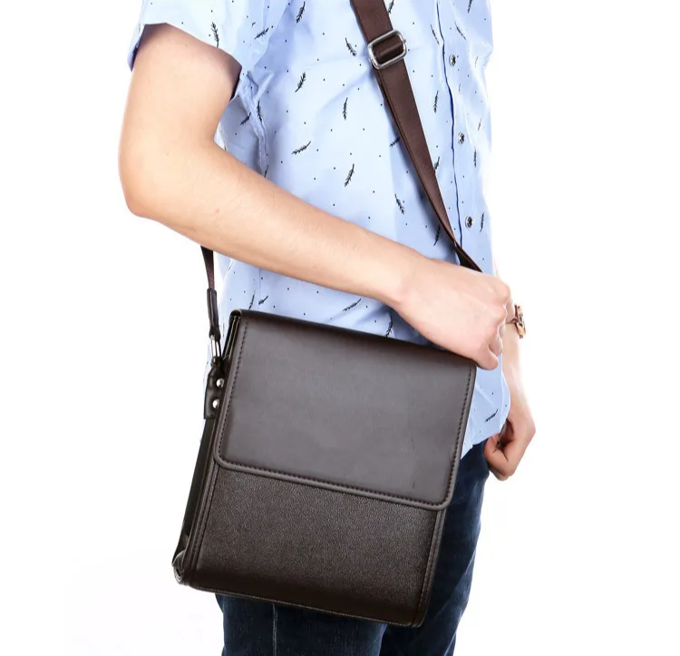 Sacoche homme à rabat