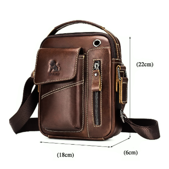 Sacoche homme bandoulière cuir