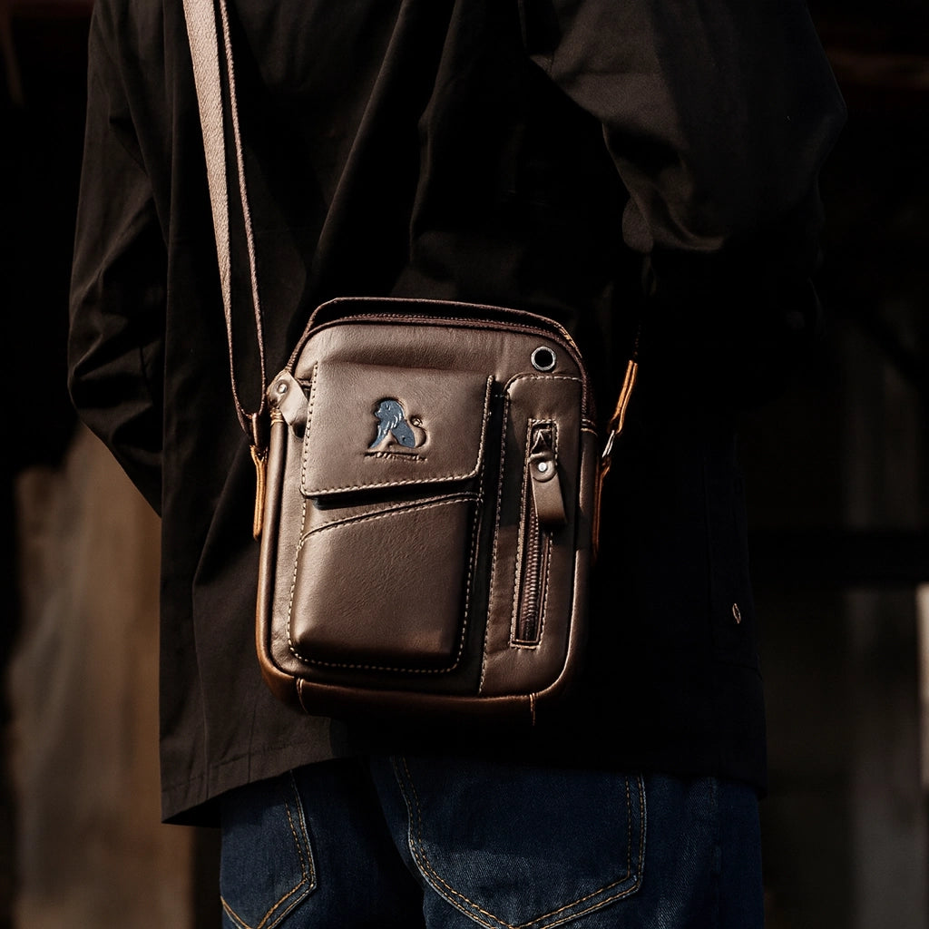 Sacoche homme bandoulière cuir