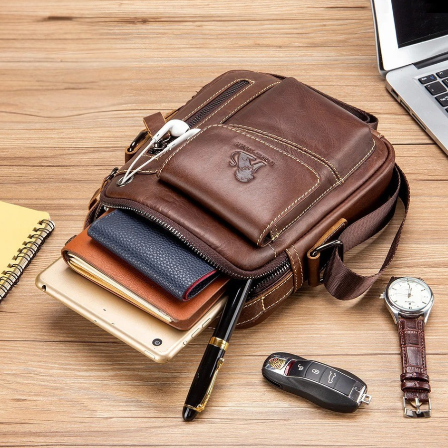 Sacoche homme bandouliere cuir