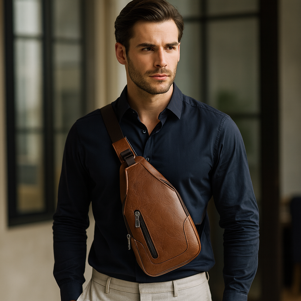 sacoche homme bandouliere marron tendance la sacoche officielle