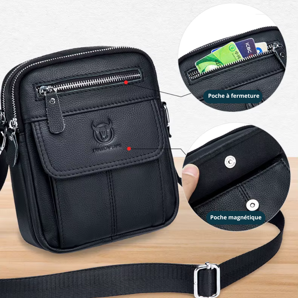 Sacoche homme cuir bandoulière