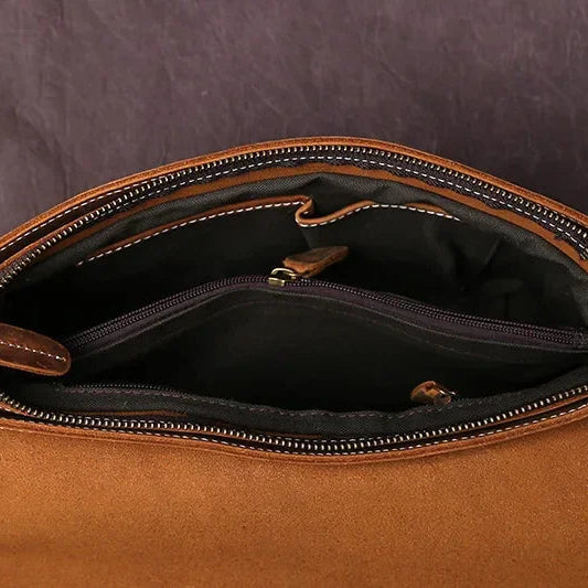 Sacoche homme cuir marron