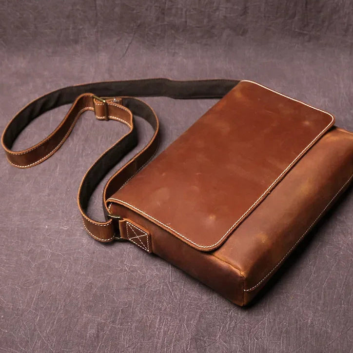 Sacoche homme cuir marron