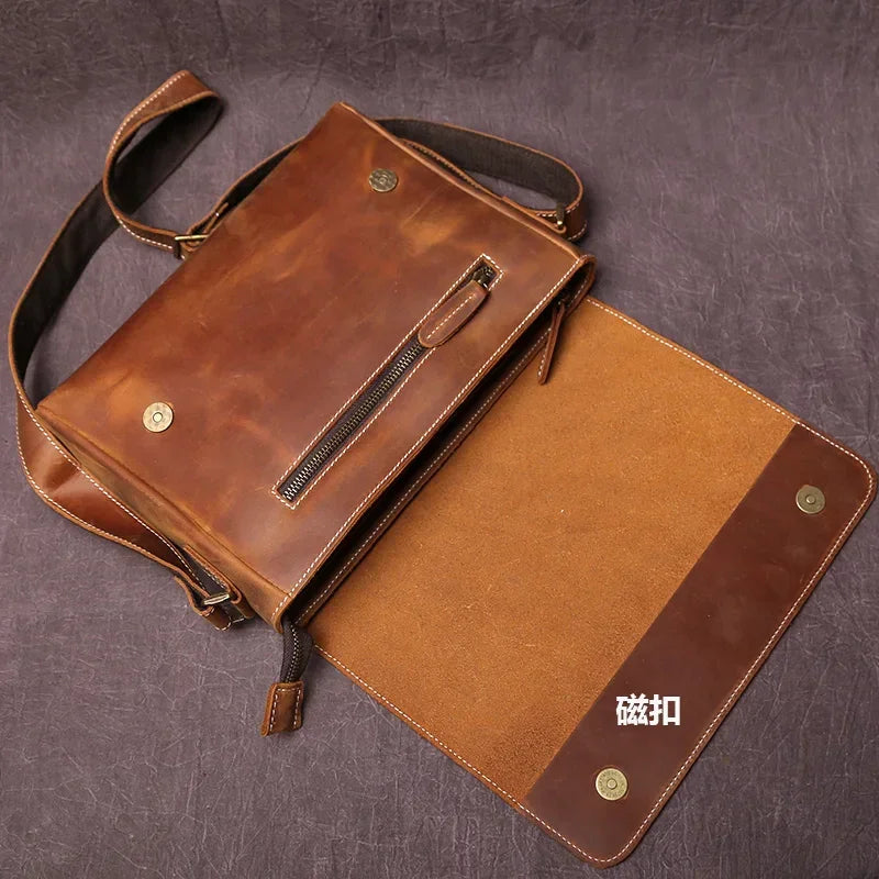 Sacoche homme cuir marron