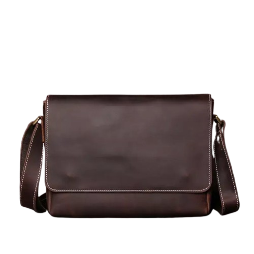 Sacoche homme cuir marron marron foncé