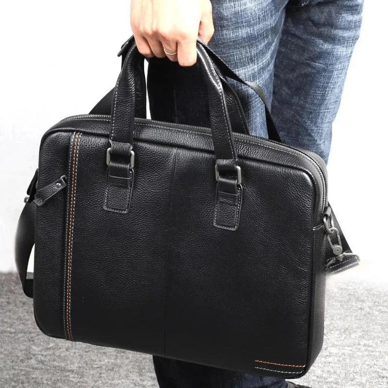 Sacoche homme cuir ordinateur
