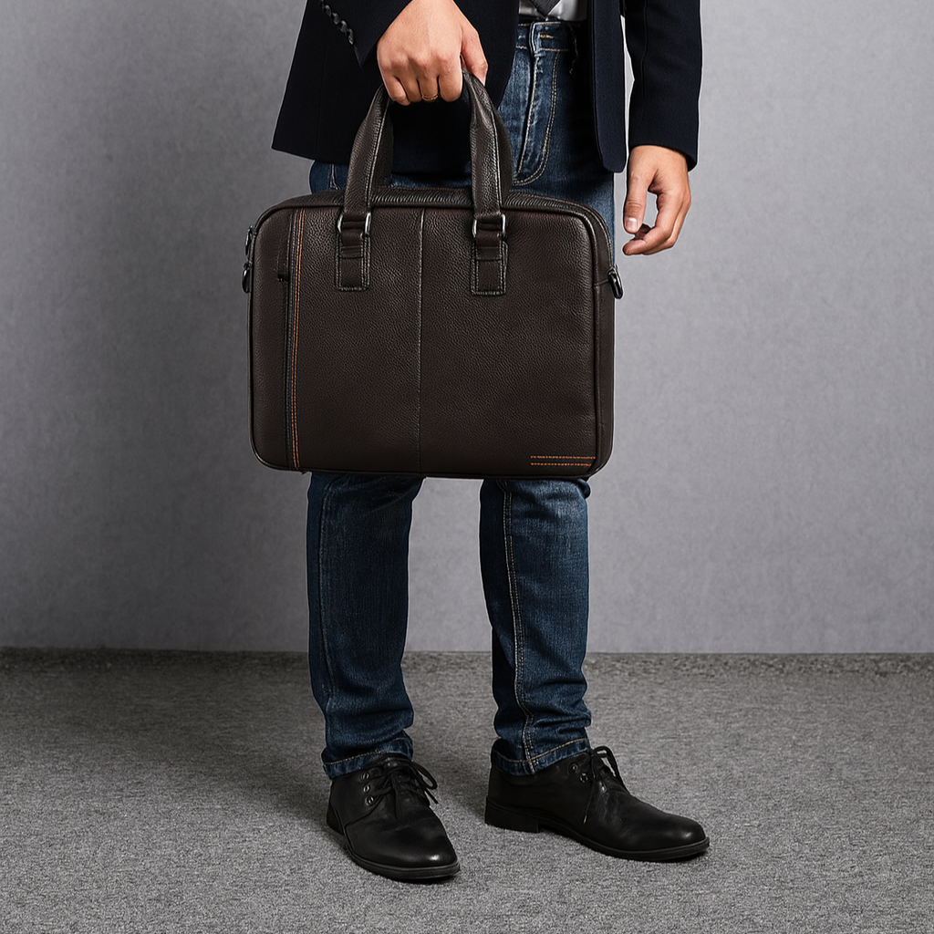 Sacoche homme cuir ordinateur