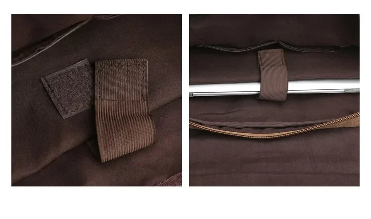 Sacoche homme en toile avec rabat