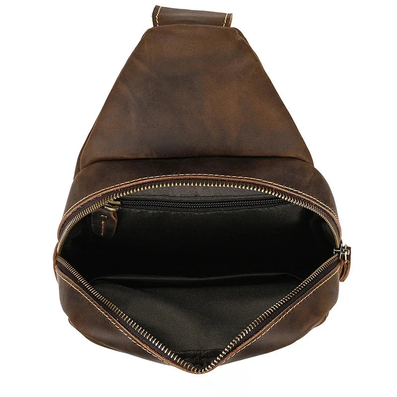 Sacoche homme marron