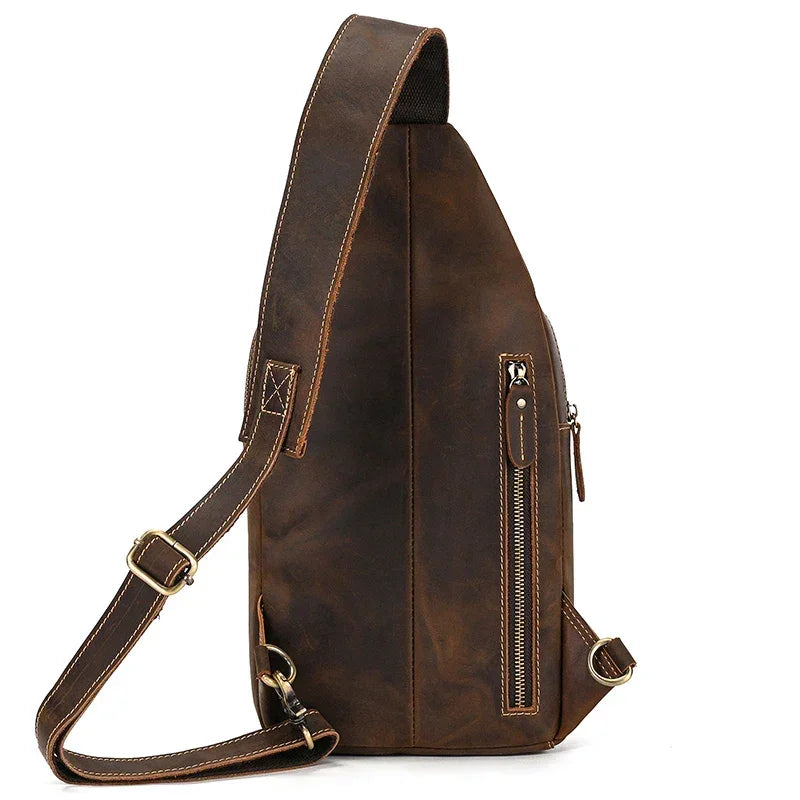 Sacoche homme marron