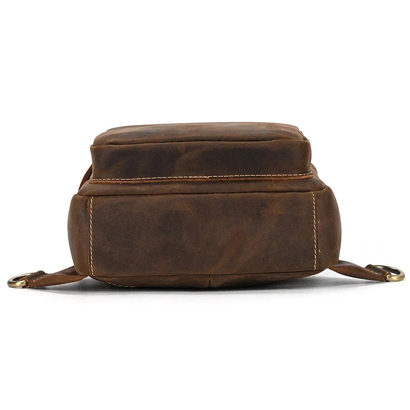 Sacoche homme marron
