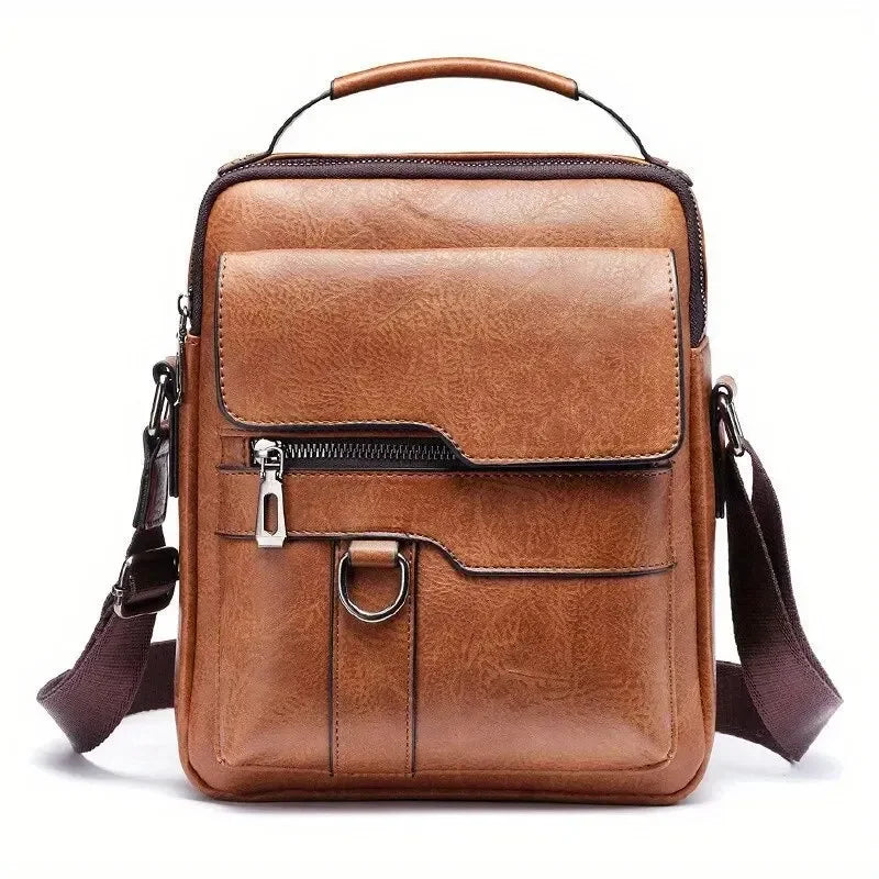 Sac Bandoulière (sacoche) Etienne Aigner Marron - Polyester, Occasion, Style Satchel Pour Femme