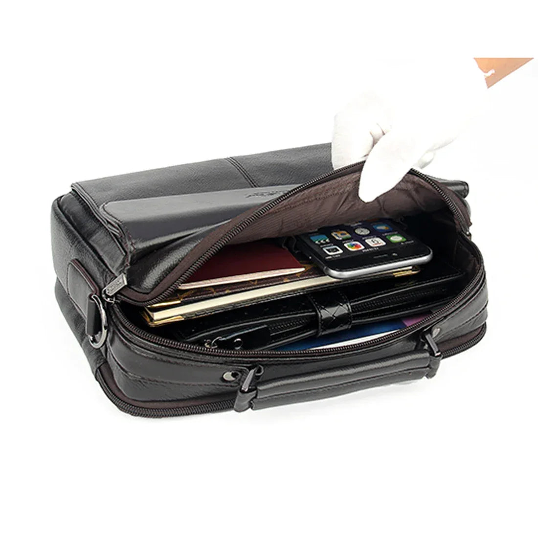 Sacoche homme rectangulaire