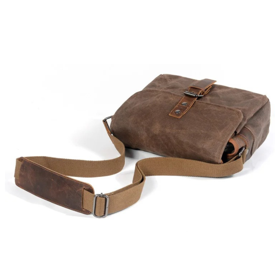 Sacoche homme toile vintage