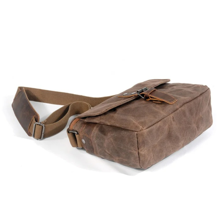 Sacoche homme toile vintage