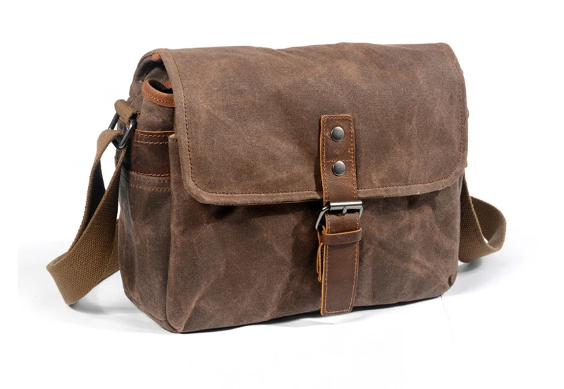 Sacoche homme toile vintage