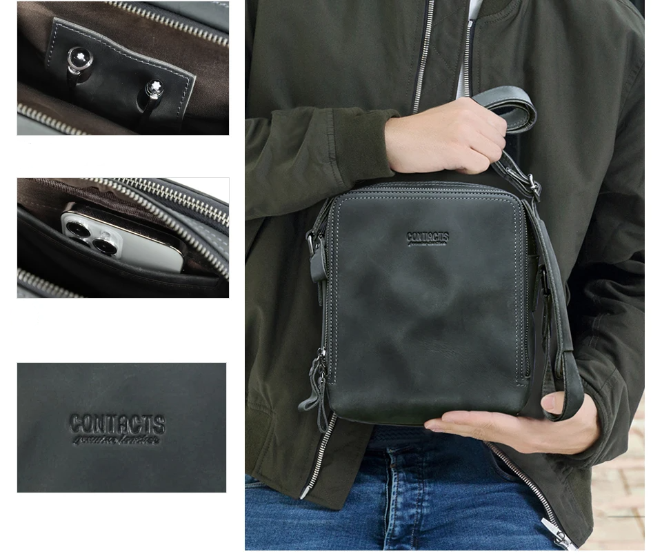 Sacoche homme vintage