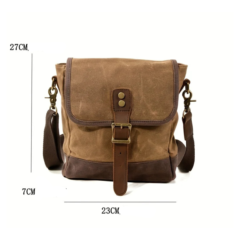 Sacoche homme vintage à rabat