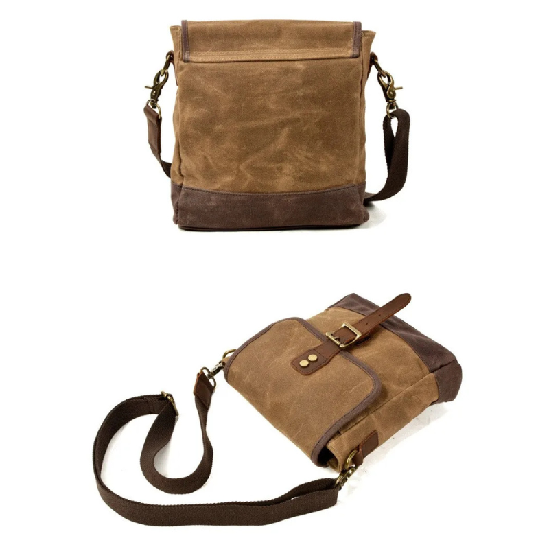 Sacoche homme vintage à rabat