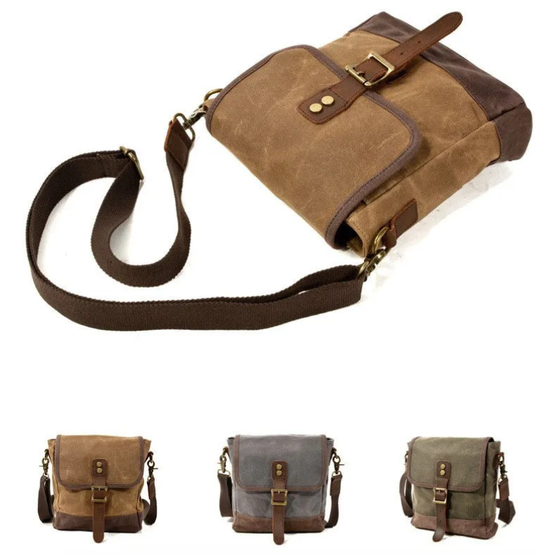 Sacoche homme vintage à rabat