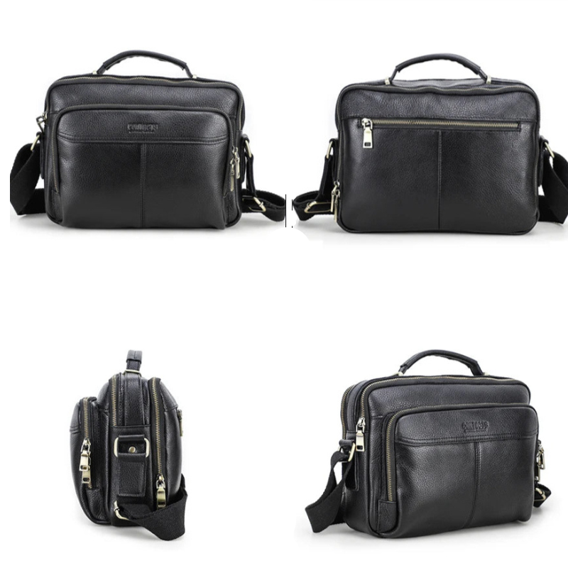 Sacoche marron homme