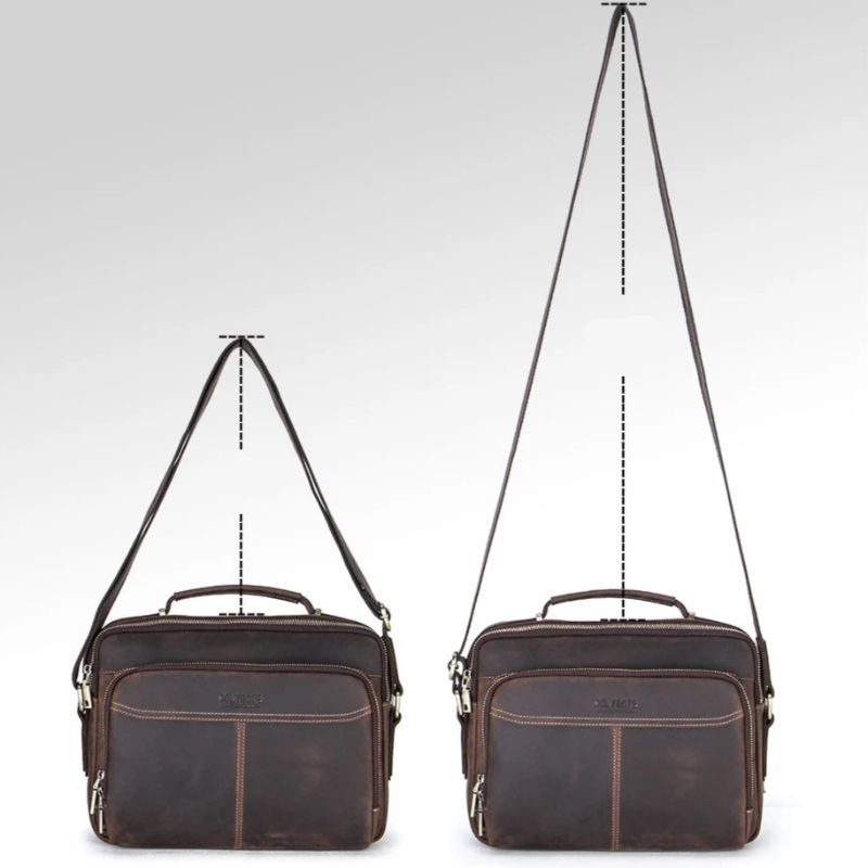 Sacoche marron homme