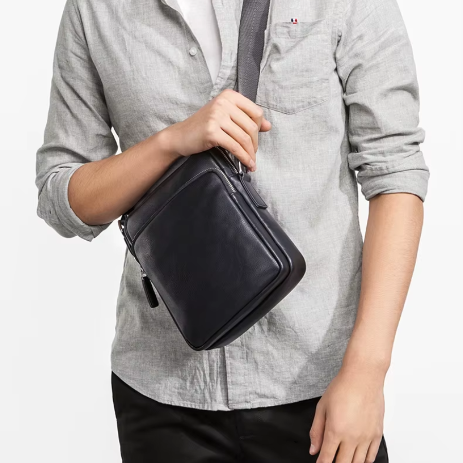 Sacoche noire homme