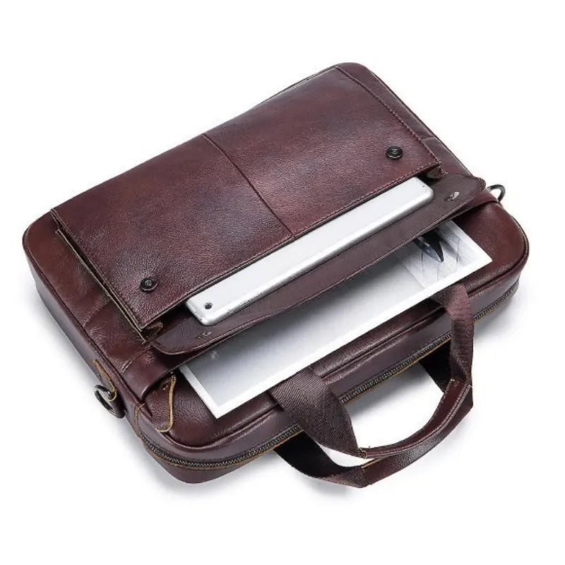 Sacoche ordi cuir homme