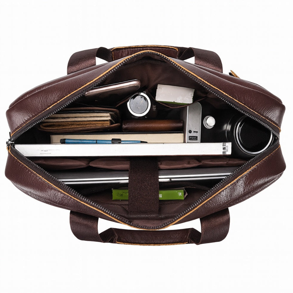 Sacoche ordi cuir homme