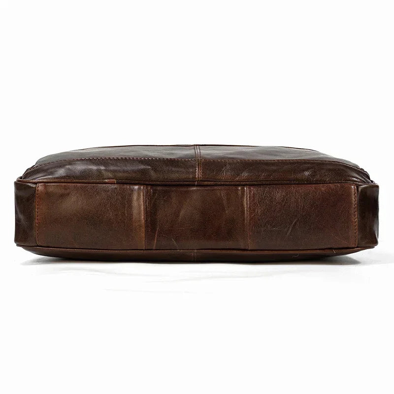 Sacoche ordinateur en cuir pour homme