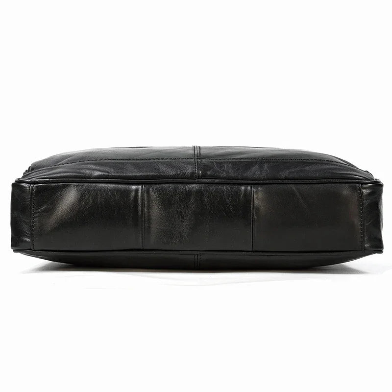 Sacoche ordinateur en cuir pour homme