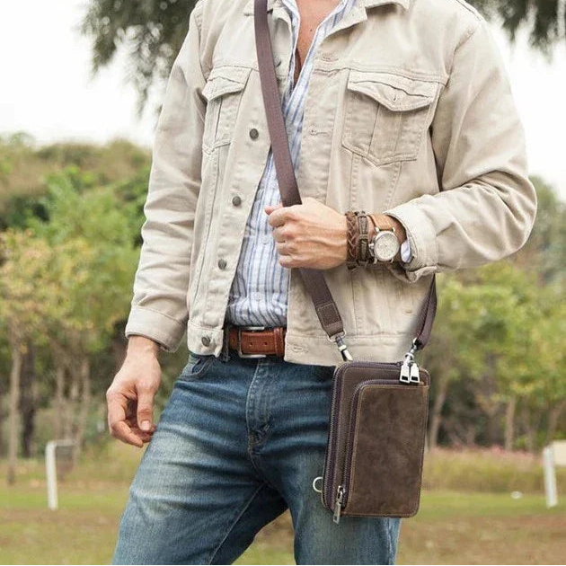 Sacoche portefeuille homme