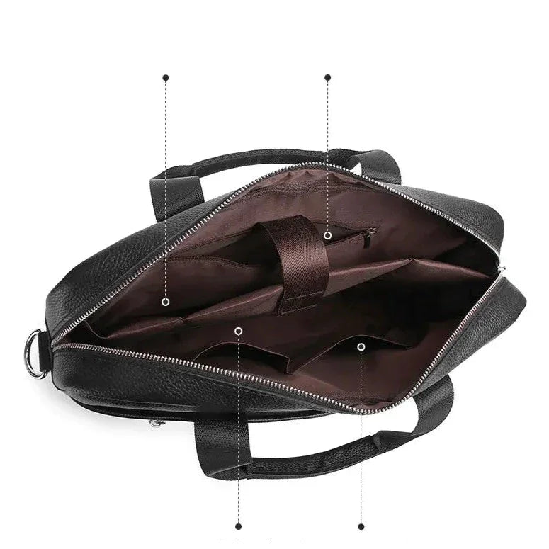 Sacoche pour homme en cuir