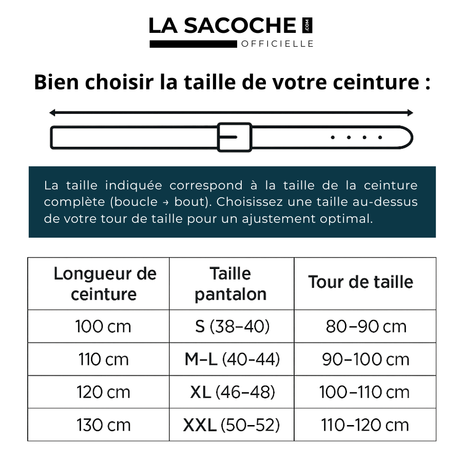 Ceinture Tressée Homme