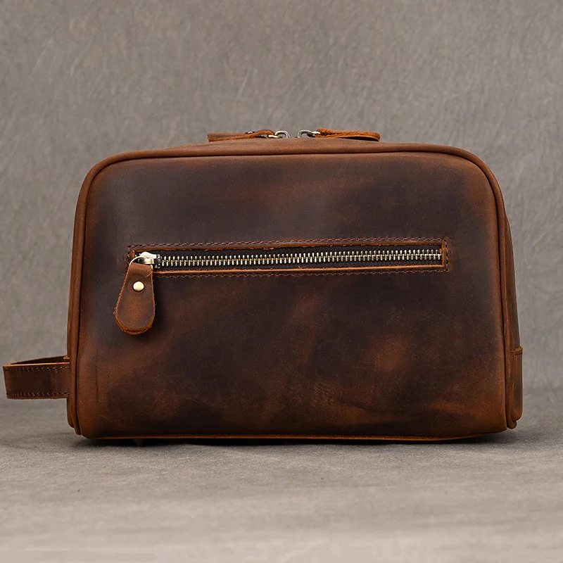 Trousse de toilette cuir pour homme