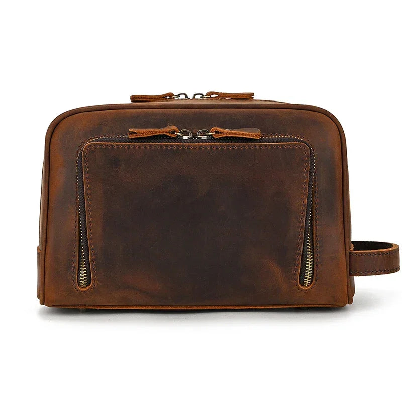 Trousse de toilette cuir pour homme