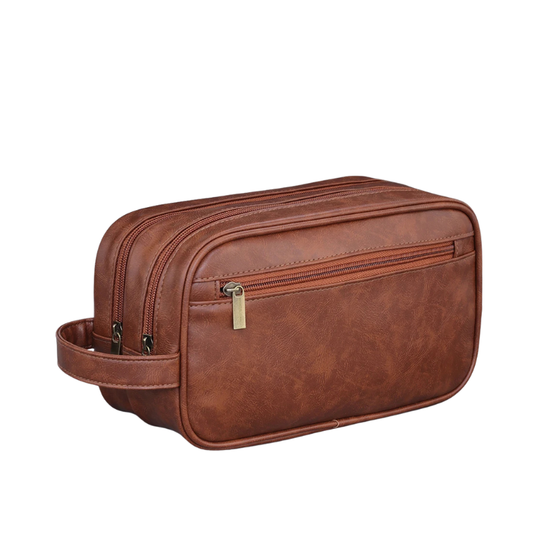Trousse de toilette grande marron