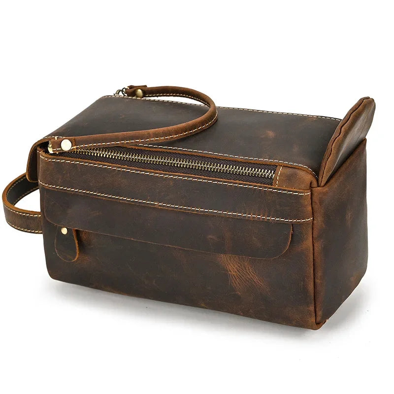 Trousse de toilette homme cuir