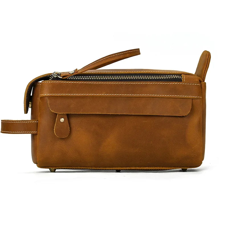 Trousse de toilette homme cuir