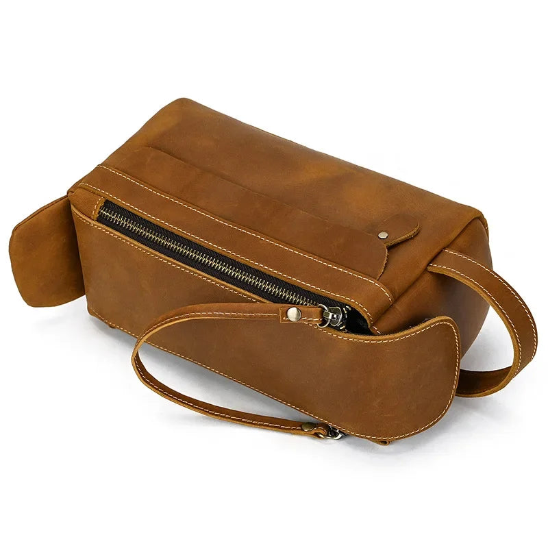 Trousse de toilette homme cuir
