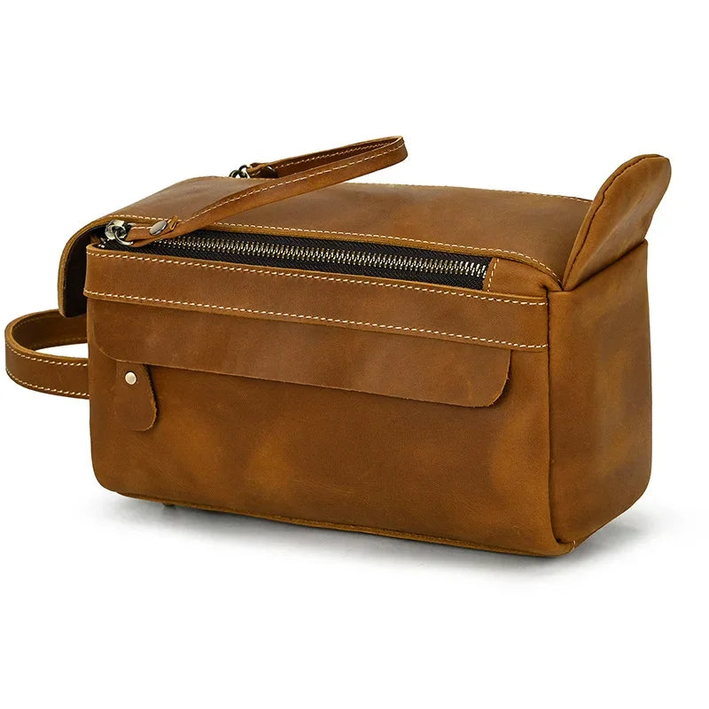 Trousse de toilette homme cuir