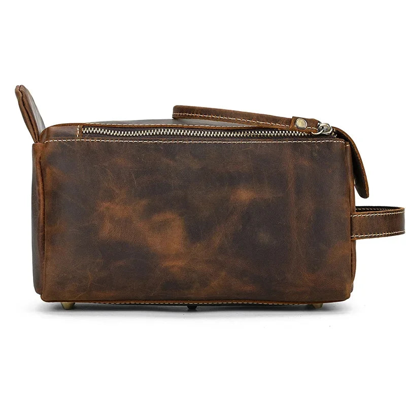 Trousse de toilette homme cuir