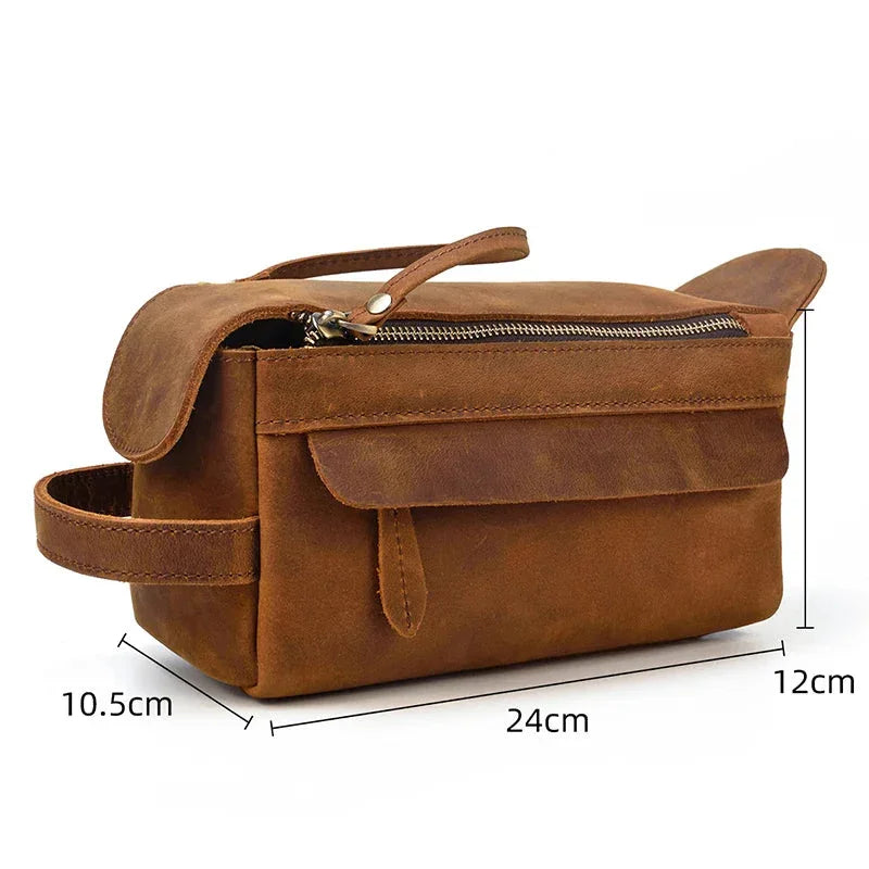 Trousse de toilette homme cuir