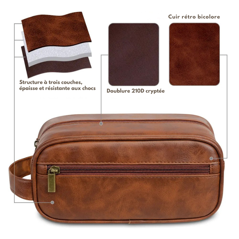Trousse de toilette homme élégante